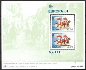 Azores 1981 Yvert S/S 2 Europa CEPT sin montar o nunca montado en muy buen estado - Imagen 1 de 1