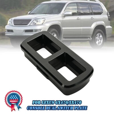 Placa de interruptor doble para consola Lexus GX470 LX470 LC serie 100 (impresa en 3D) Foto 1 de 4