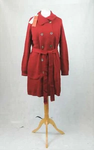 Pure Collection Red Italian Knit Trench Size UK 14 RRP £299 BOX1 EE 10 - Picture 1 of 7