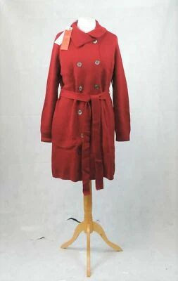 Pure Collection Red Italian Knit Trench Size UK 14 RRP £299 BOX1 EE 10 - Image 1 of 4