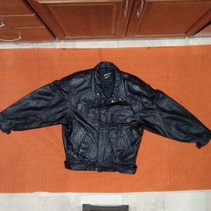 Vintage 80er Jahre Tannery West Herren Lederjacke schwarz - Bild 1 von 24