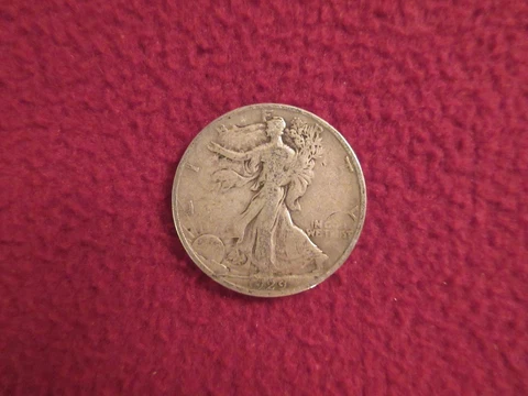 1929 s   Walking Liberty Half Dollar  Original Cover