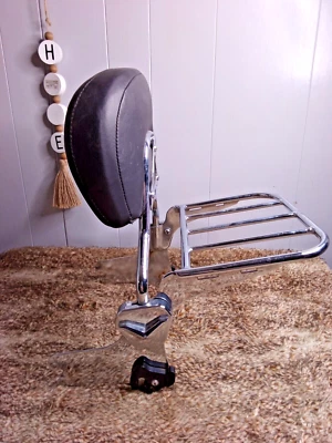 Respaldo Sissy Bar desmontable para moto turismo con portaequipajes Foto 1 de 4