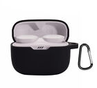 Soft Silicone Case Earphone Pouch Cover With Carabiner For Jbl Tune 130Nc Tws