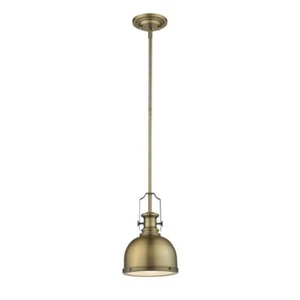 Z-Lite 725MP-HBR 1 Light Mini Pendant, Heritage Brass - Picture 1 of 5