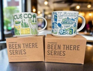 Starbucks Cusco Lima Mug Set Been There Series 14oz Cup New In Box - Picture 1 of 4