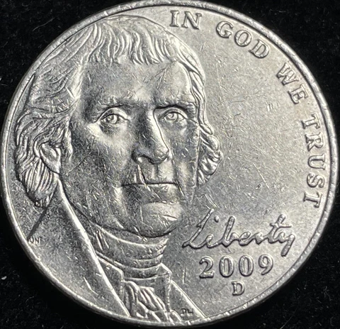 2009 D Jefferson Nickel Cover
