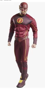 Disfraz de lujo oficial de Rubie de DC Comics The Flash, superhéroe adulto vestido elegante - Imagen 1 de 2