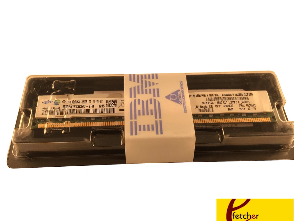 46C7488 8GB DDR3 1066MHz Memory IBM x3200 M3 7327 x3250 M3 4261 x3850 x5 7145 - Image 1 of 3