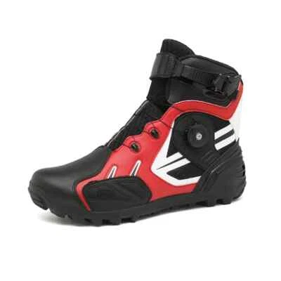 Botas protectoras de motocicleta para hombre de caña alta entrenamiento al aire libre ciclismo zapatos carreras Foto 1 de 4