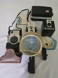 Kodak Kameras Brownie Bull's-Eye Hawkeye Blitzmodell Field Case Eastman Starflas - Bild 1 von 21