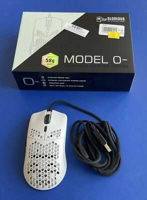 Glorious Model O Wired PC Gaming Mouse - White Matte - Image 1 of 4