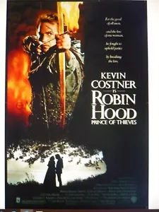 Robin Hood Prince of Thieves, póster original rodado 1-sht/película (Kevin Costner) - Imagen 1 de 2