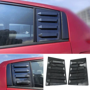 Carbon Fiber Rear Window Louver Cover For 2005-2010 Nissan Tiida Versa Hatchback - Foto 1 di 9