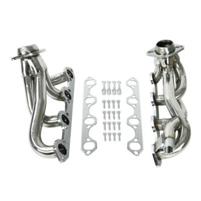 Stainless Manifold Headers Fits For 1987-1996 Ford F150 F250 Bronco 5.8L V8 Foto 1 de 4