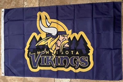 Minnesota Vikings SKOL 3x5 Ft. Flag Mancave Banner Decor - Image 1 of 2