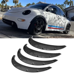 For VW Beetle 1950-2019 Flexible Fender Flares Wide Body Kit Wheel Arches Carbon - Picture 1 of 13