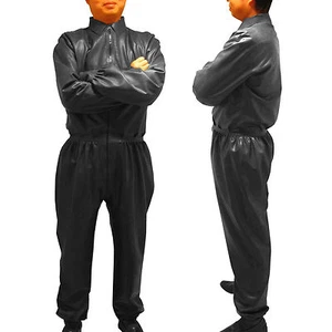 100% Hecho a Mano Látex Ropa Goma Traje Tanque Disfraz de Látex Goma Gatsuit - Imagen 1 de 6