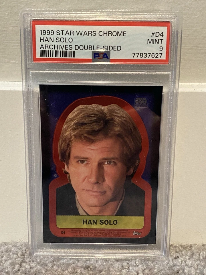 Han Solo - 1999 Star Wars Chrome Archives Double Sided #D4 - PSA 9 - Image 1 of 1