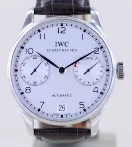 IWC Uhr Portugieser Platinum Limited silver Dial 7-Tage Werk Automatik 42mm rar - Bild 1 von 19