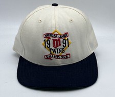Minnesota Twins Vintage Hat 1991 American League Champions Snapback New Era Cap