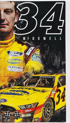 2022 MICHAEL McDOWELL LOVE'S -SPEEDCO NASCAR CUP SERIES POSTCARD Cover