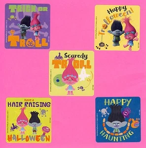 15 Trolls Halloween - Large Stickers - Party Favors - Poppy, Branch - Picture 1 of 1