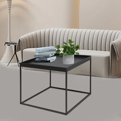 24" Square Table Metal Frame Table Portable Office Side End Table Camping Table - Image 1 of 4