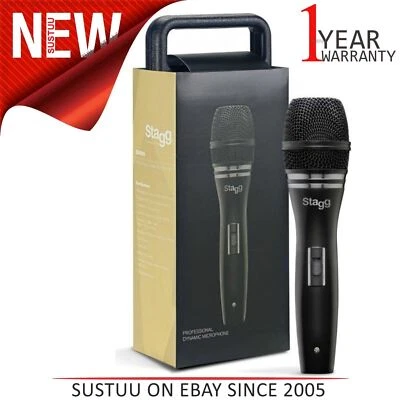 Stagg Professinal Cardioid Dynamic Microphone +Cable|Zinc Alloy Body|Black|SDM90 - Image 1 of 3