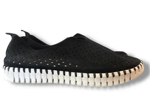 Ilse Jacobsen Black Tulip 139 Perforated Slip-On Sneaker Gr. 8,5 EU 39 Flats - Bild 1 von 7