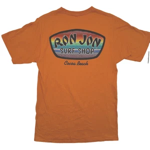 Nueva Camiseta Ron Jon Para Hombre Naranja Pequeña Algodón Surf Tienda Gráfico - Imagen 1 de 7