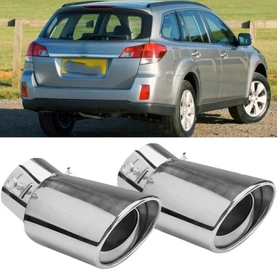 For Subaru Outback 15-20 2PC Car Tail Pipe Exhaust Rear Muffler Tailpipe Tip Foto 1 de 4
