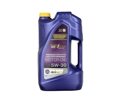 Aceite de motor Royal Purple 5W-30 - Premium totalmente sintético, 5 cuartos Foto 1 de 4