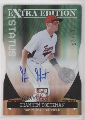 2011 Donruss Elite Extra Edition Prospects /25 Granden Goetzman #58 Auto - Image 1 of 2