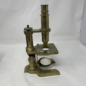 L. Beneche Brass Microscope Berlin No. 2836 Late 1800’s With Case - Picture 1 of 9