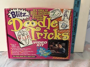 Kit de video DVD Blitz Doodle Tricks por Bruce Blitz VHS cinta dibujo 1993 vintage - Imagen 1 de 10