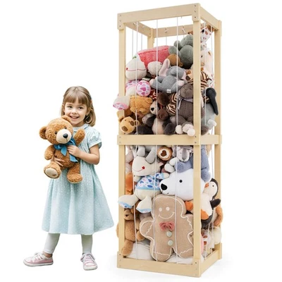 300L Large Stuffed Animal Storage Space-saving Toy Storage Organizer w/Open Top - Image 1 of 4