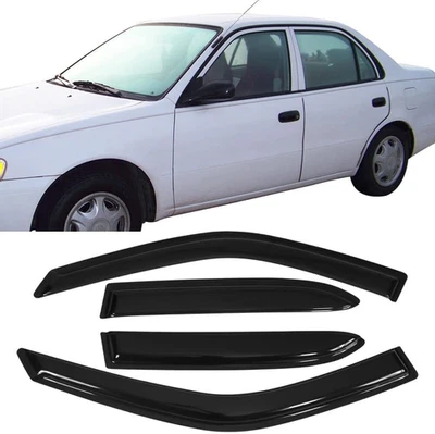 Se adapta a Toyota Corolla 1998-2002 visera de ventana lateral protector deflector de lluvia solar Foto 1 de 4