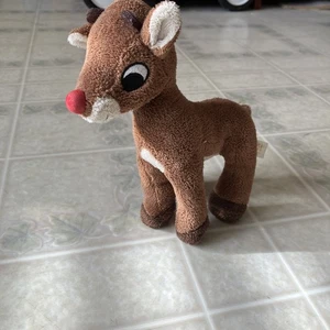 Rudolph the Red Nosed Reindeer 7” Plush Toy Christmas Vintage 19346901G17 - Picture 1 of 5