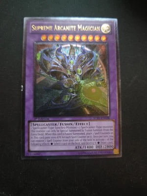 Yugioh - Supreme Arcanite Magician STBL-EN038 1st Edition ULTIMATE MP X1 - Image 1 of 4