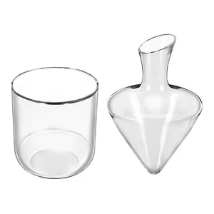 5X(Juego de Decantador de Vino Decantador de Vino con Cubo de Hielo Vidrio 4024 - Imagen 1 de 2