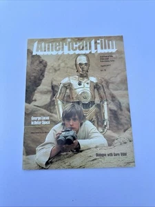 Star Wars Movie George Lucas Mark Hamill Gore Vidal 1977 American Film Magazine - Picture 1 of 5
