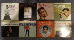 Vintage Johnny Mathis Vinyl Record Lot x 8 Christmas Swing Others G-VG - Picture 1 of 2