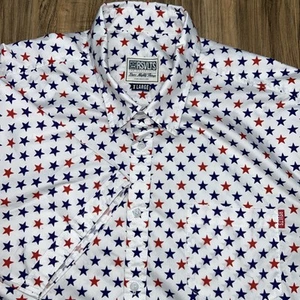 RSVLTS Shirt Men's XL Betsy Ross Red White Blue Stars Camp Patriotic Stars  - Picture 1 of 9