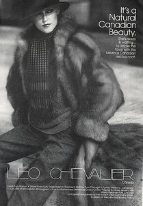 1978 Leo Chevaler Red Fox Fur coat magazine ad - Picture 1 of 1