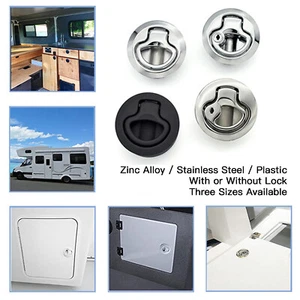 Flush Pull Slam Latch Hatch for Boat Marine Deck Door,Material & Lock Option - Picture 1 of 27