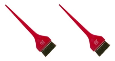 Paquete de 2 brochas de tinte grandes Pro Tip rojas Foto 1 de 2