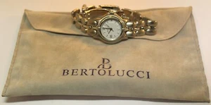 BERTOLUCCI - PULCHRA STAINLESS STEEL WHITE DIAL with DATE QUARTZ WATCH - Picture 1 of 7