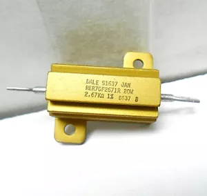 RER70F2671R DALE FIXED RESISTOR 2.67 KILOHMS/ 20 WATTS NEW OLD STOCK - Picture 1 of 5