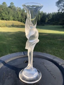 Faberge Snow Dove 9” Single Candle Stick Statue - Picture 1 of 6